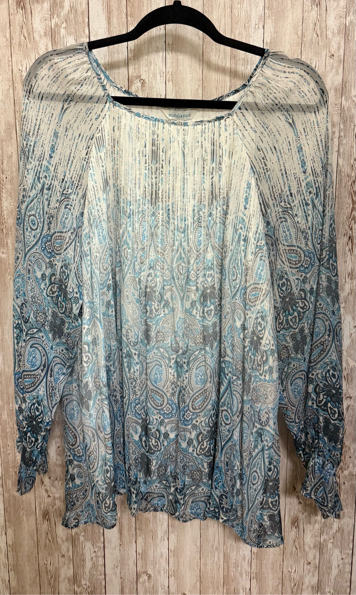 Size XL SUNDANCE WHITE AND BLUE Top