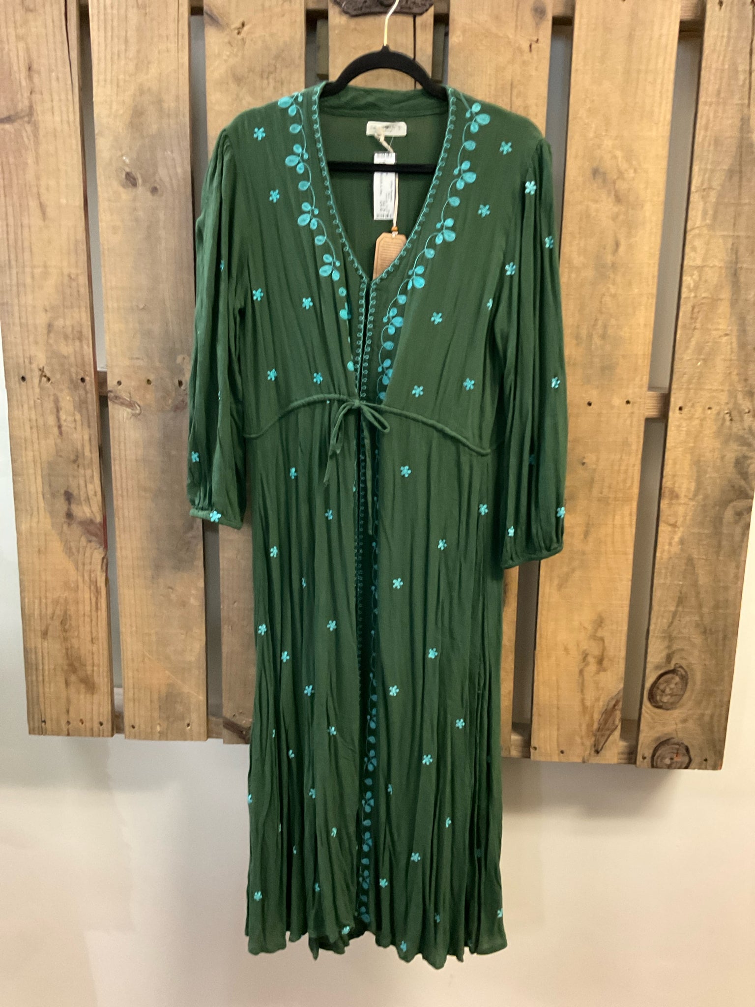 Size S natural life GREEN AND TURQUOISE PRINT Dress