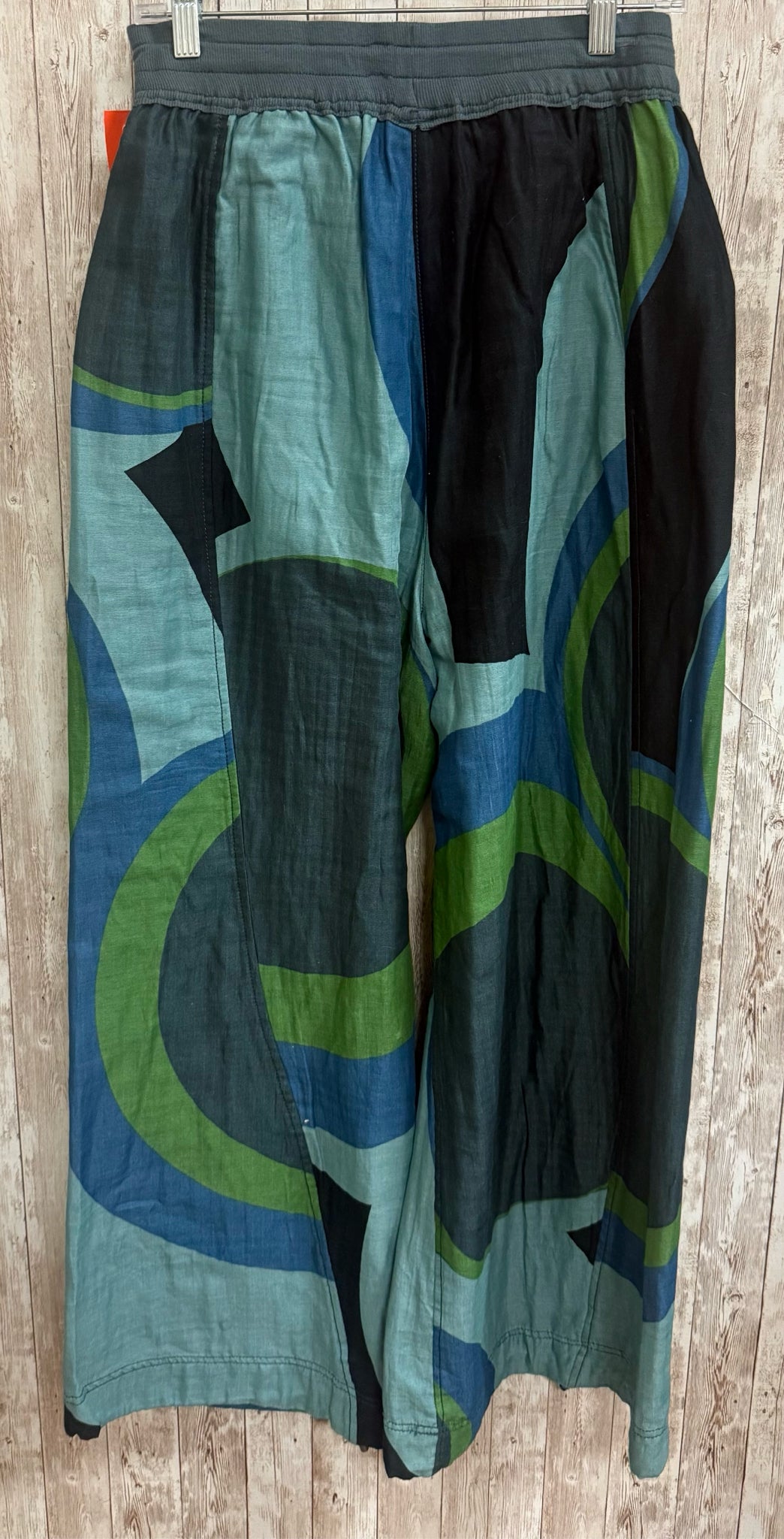Size M FREE PEOPLE Blue Print Pants