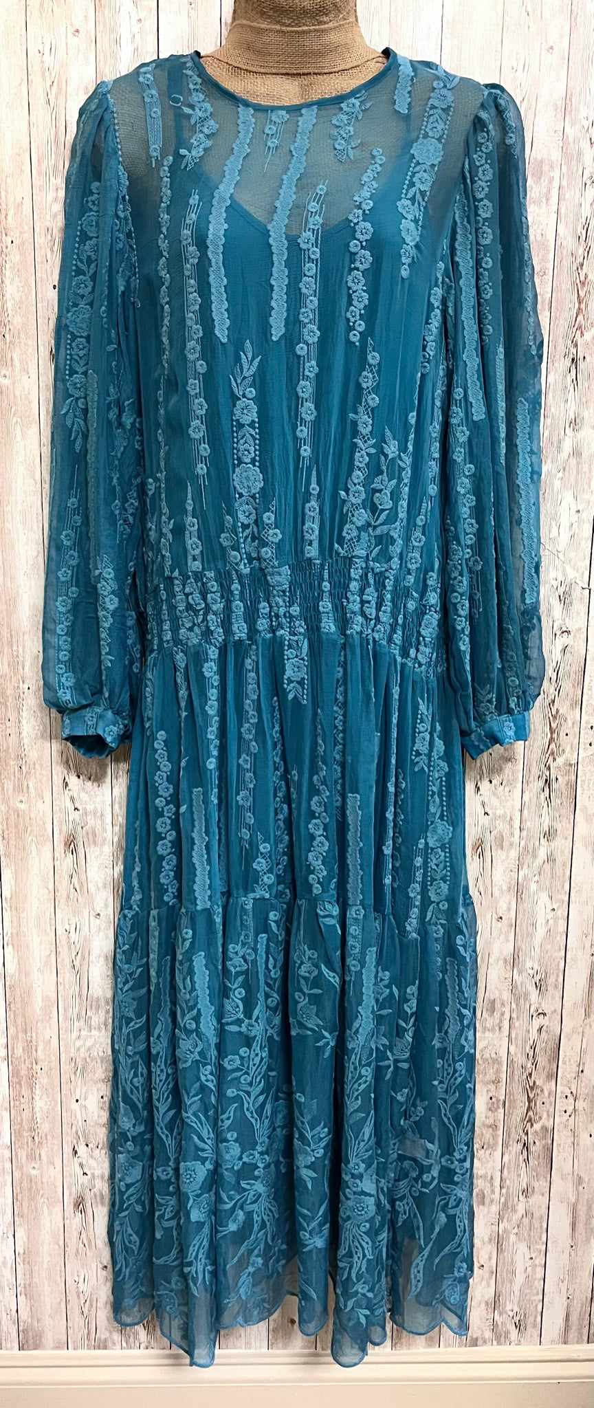 SUNDANCE Size M Teal 2 PC Dress