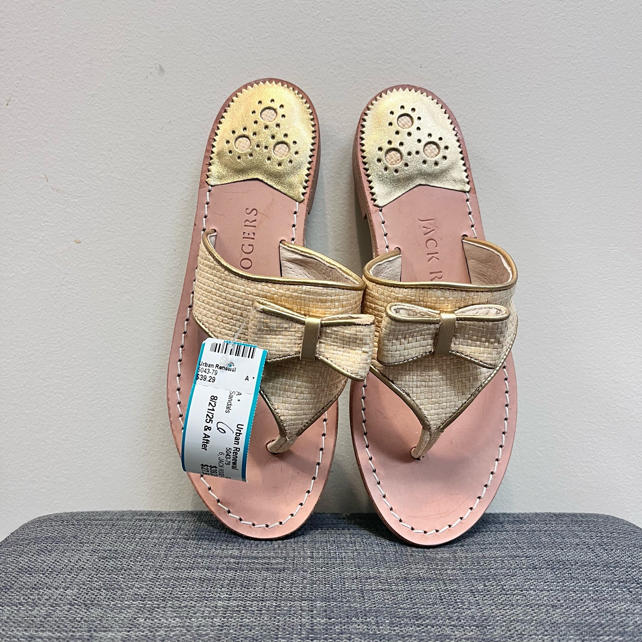 6 JACK ROGERS Tan Sandals