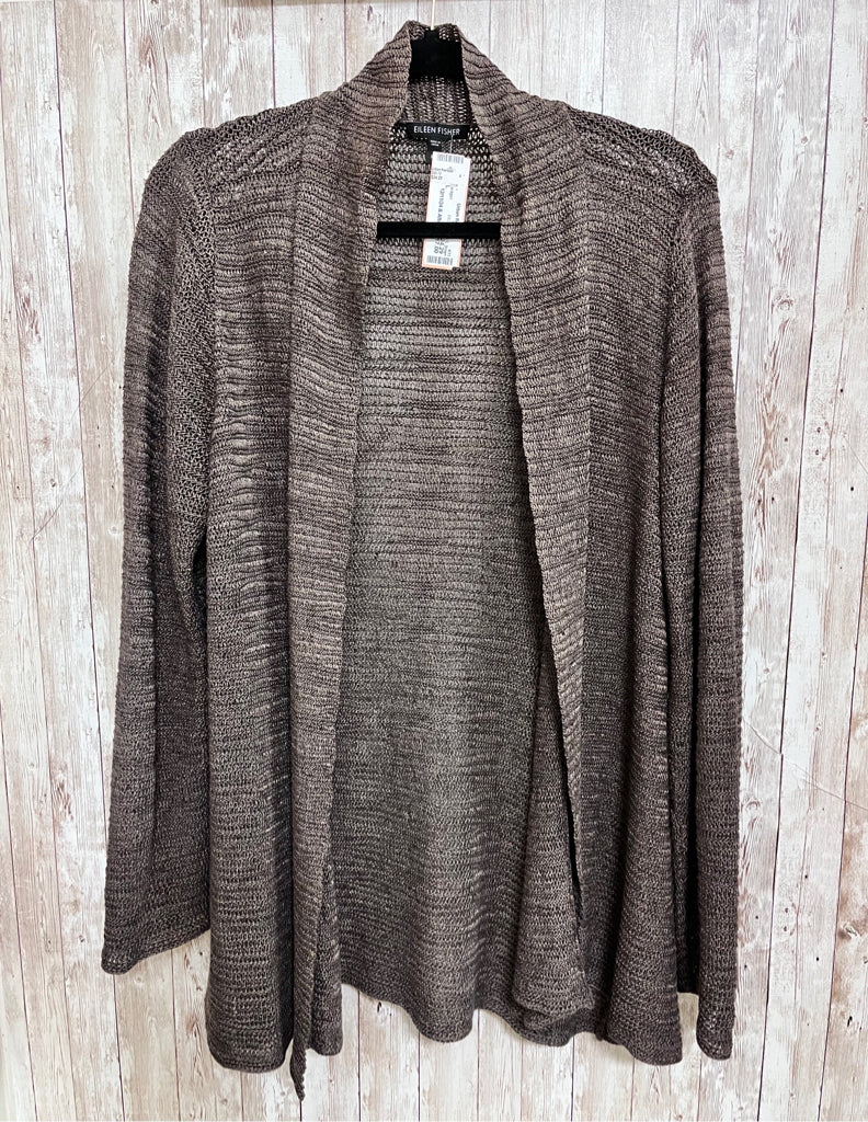 EILEEN FISHER Size L Brown Cardigan