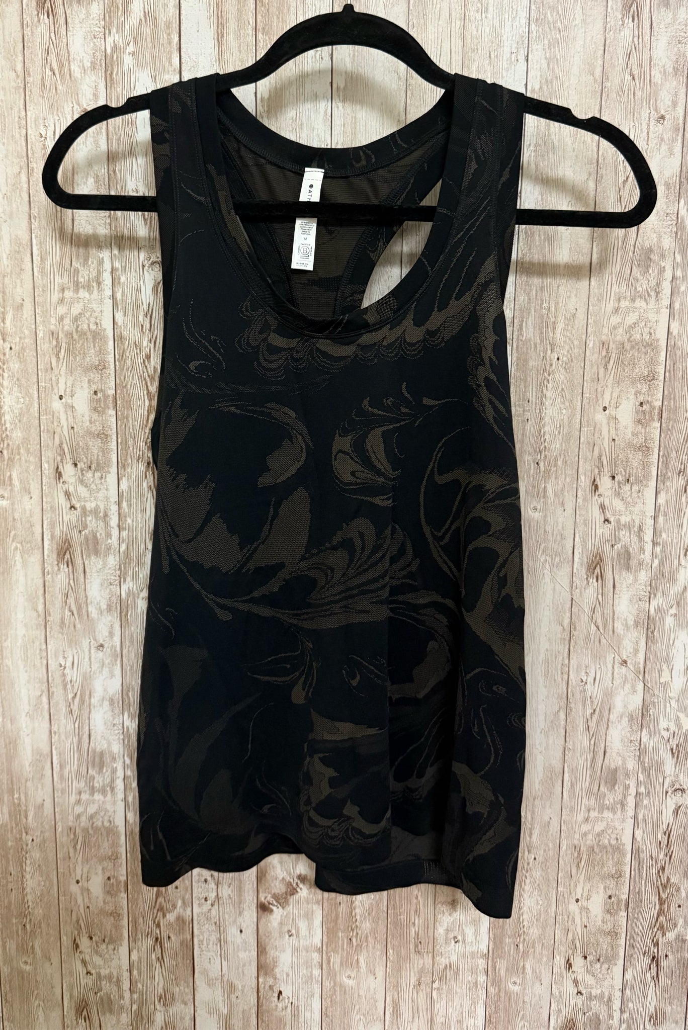 Size M ATHLETA Black Print Top