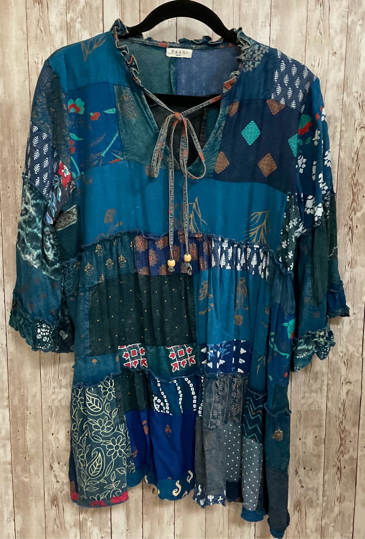 PAANI BLUE MULTI Women Size M Tunic