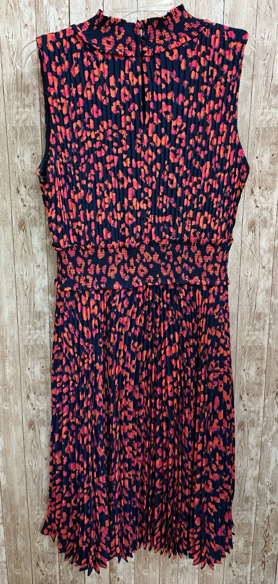 Size 12 NANETTE LEPORE NAVY AND PINK Dress