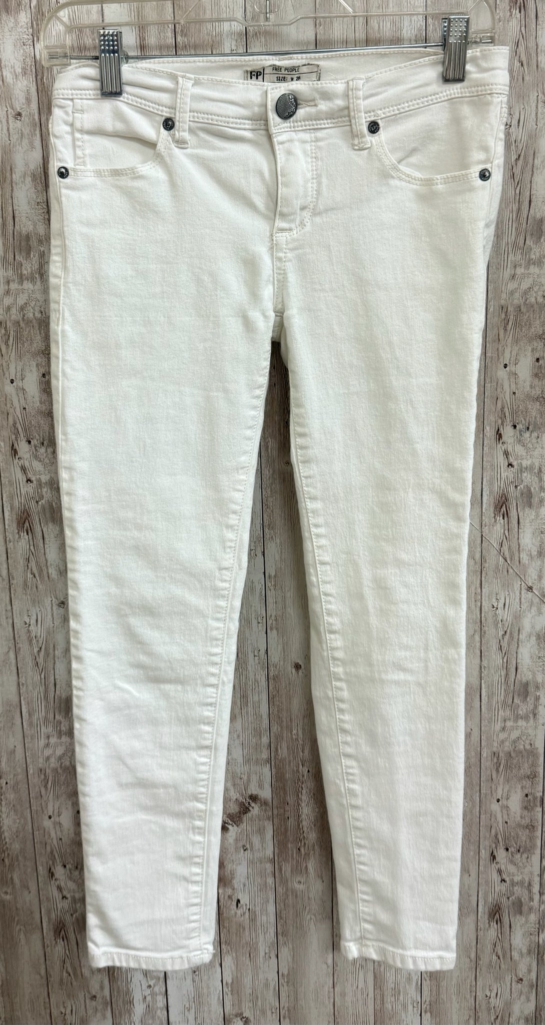 Size 2 FREE PEOPLE White Jeans