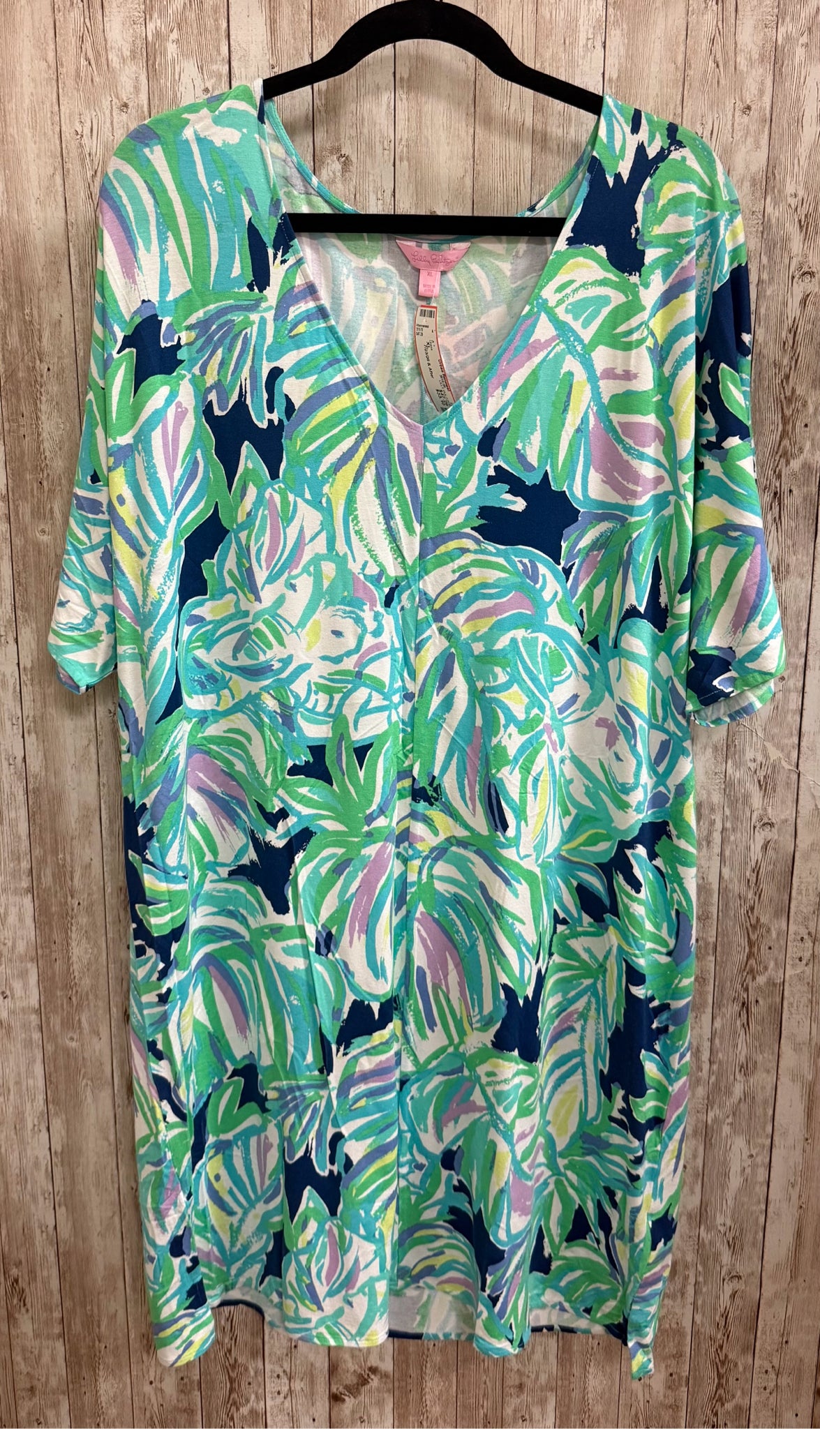 Size XL LILLY PULITZER GREEN AND BLUE Dress