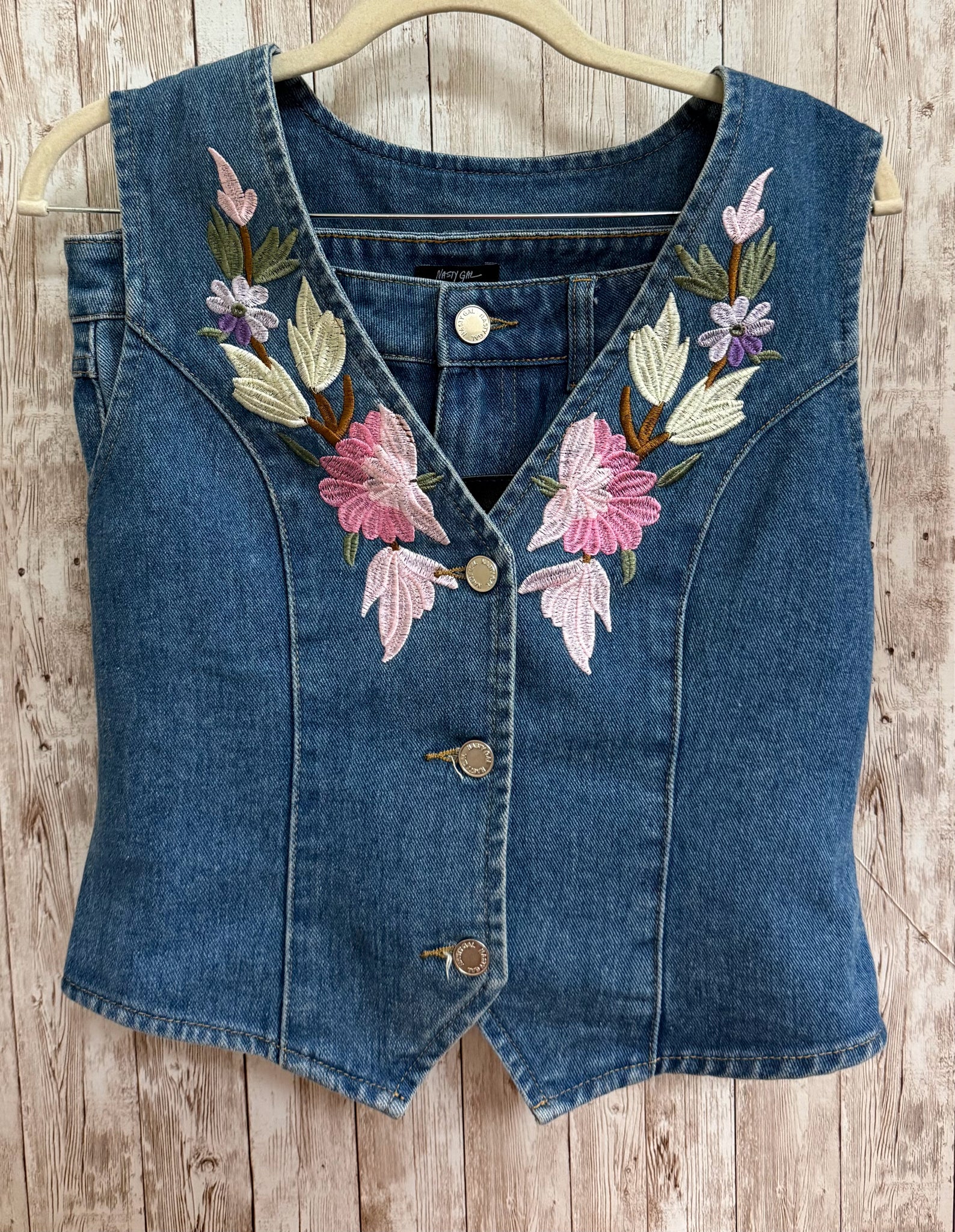 Size S NASTY GAL Denim 2 PC SET