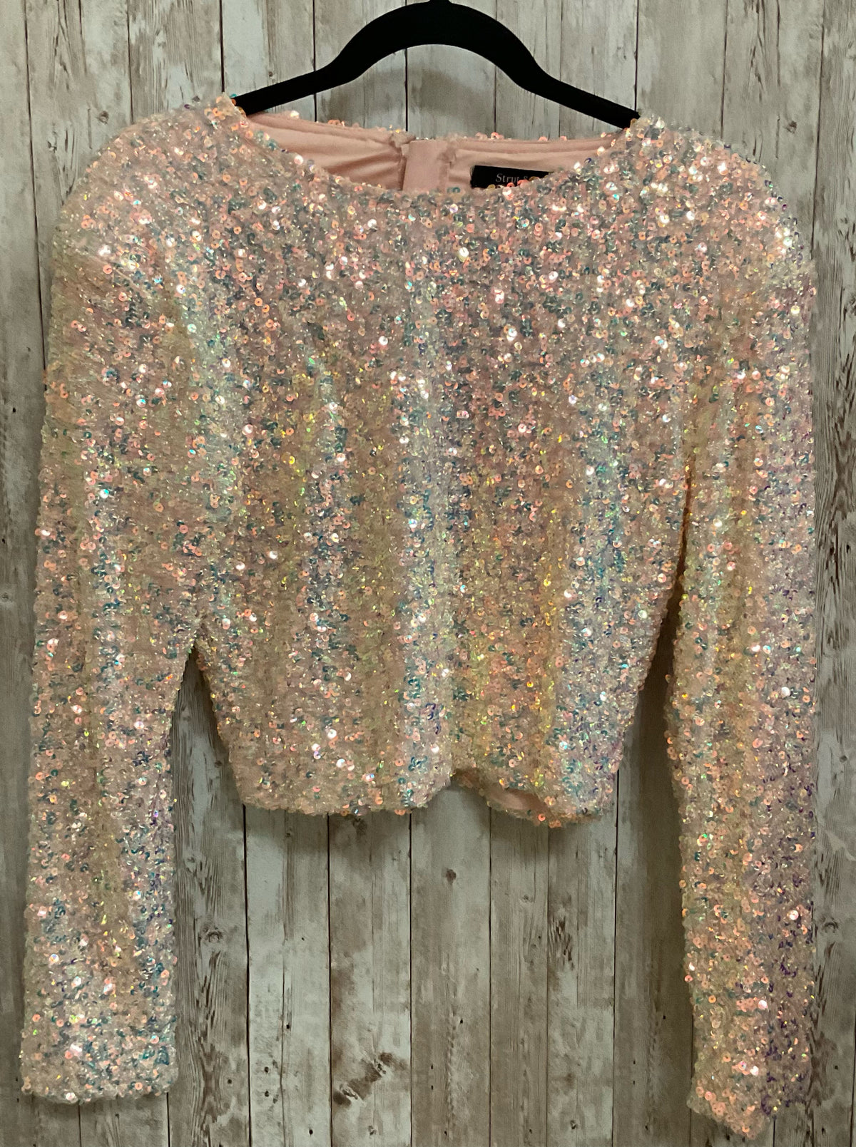 Size M STRUT & BOLT Peach Print Top