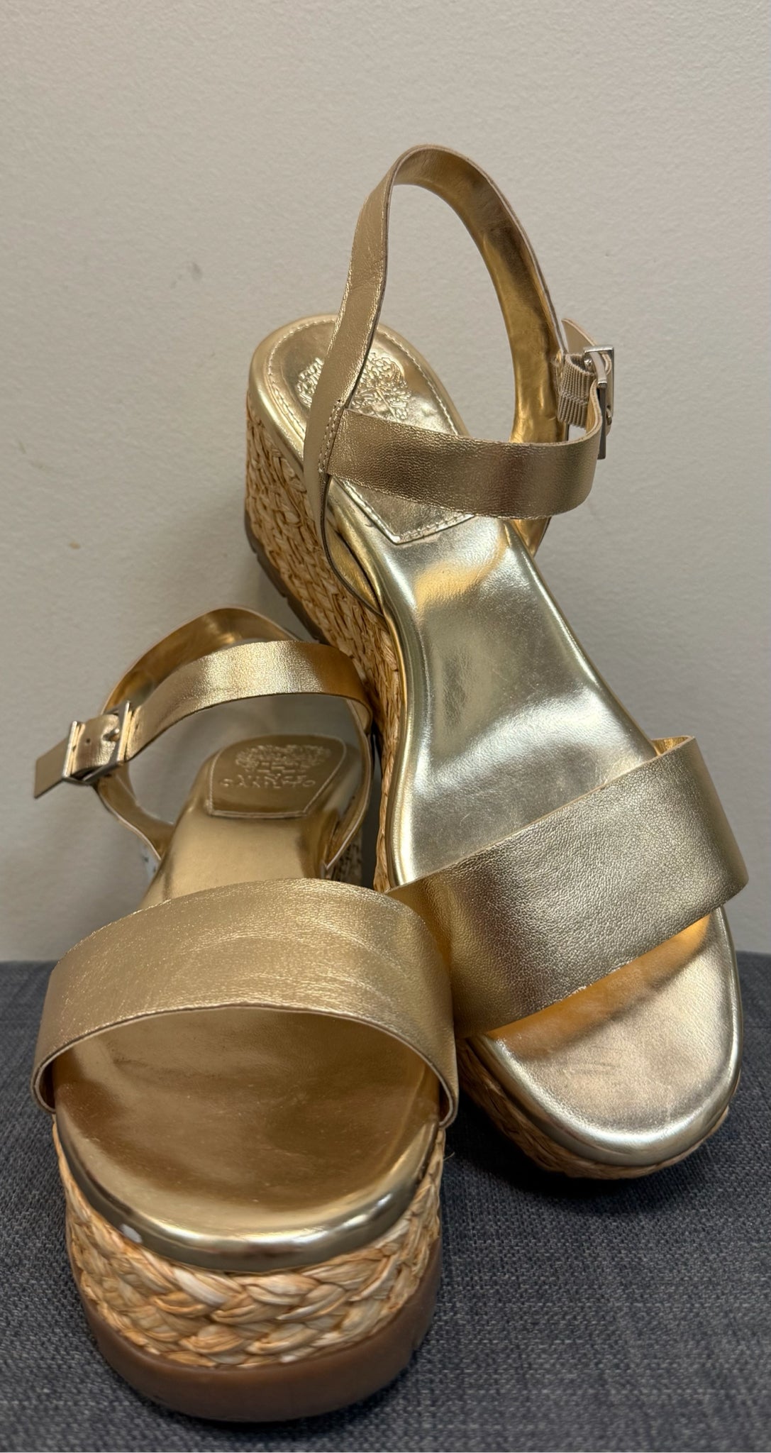 9 VINCE CAMUTO Gold Wedges