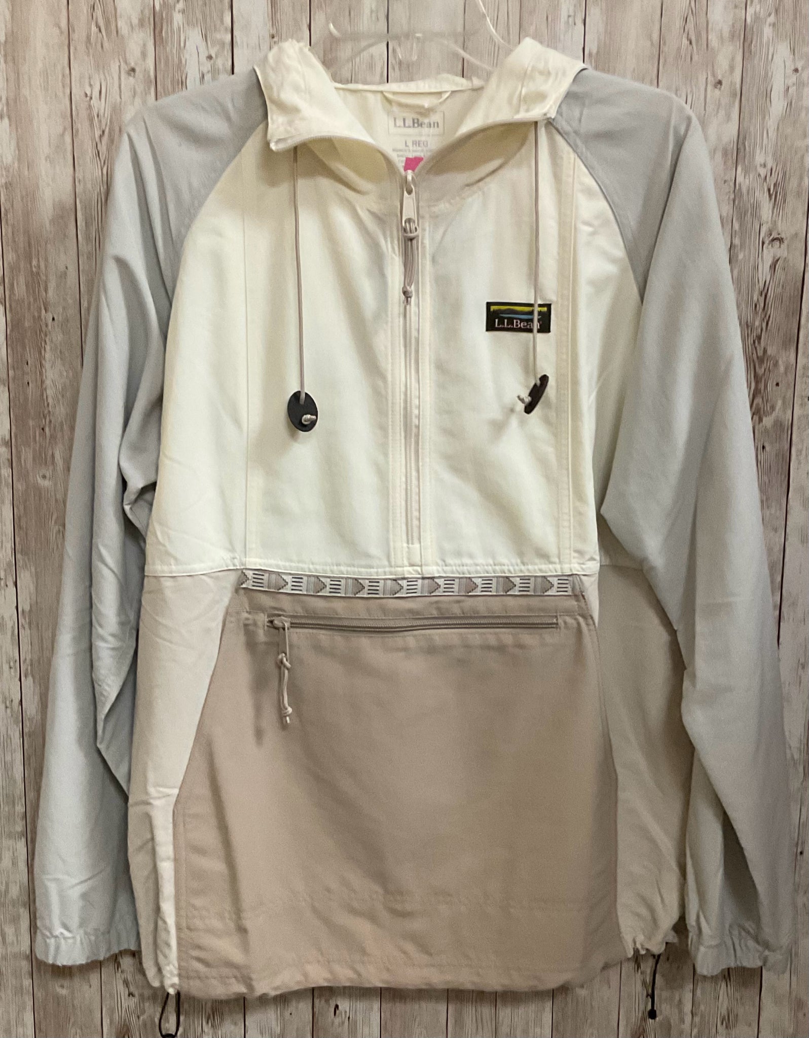 Size L LLBEAN CREAM PRINT Top