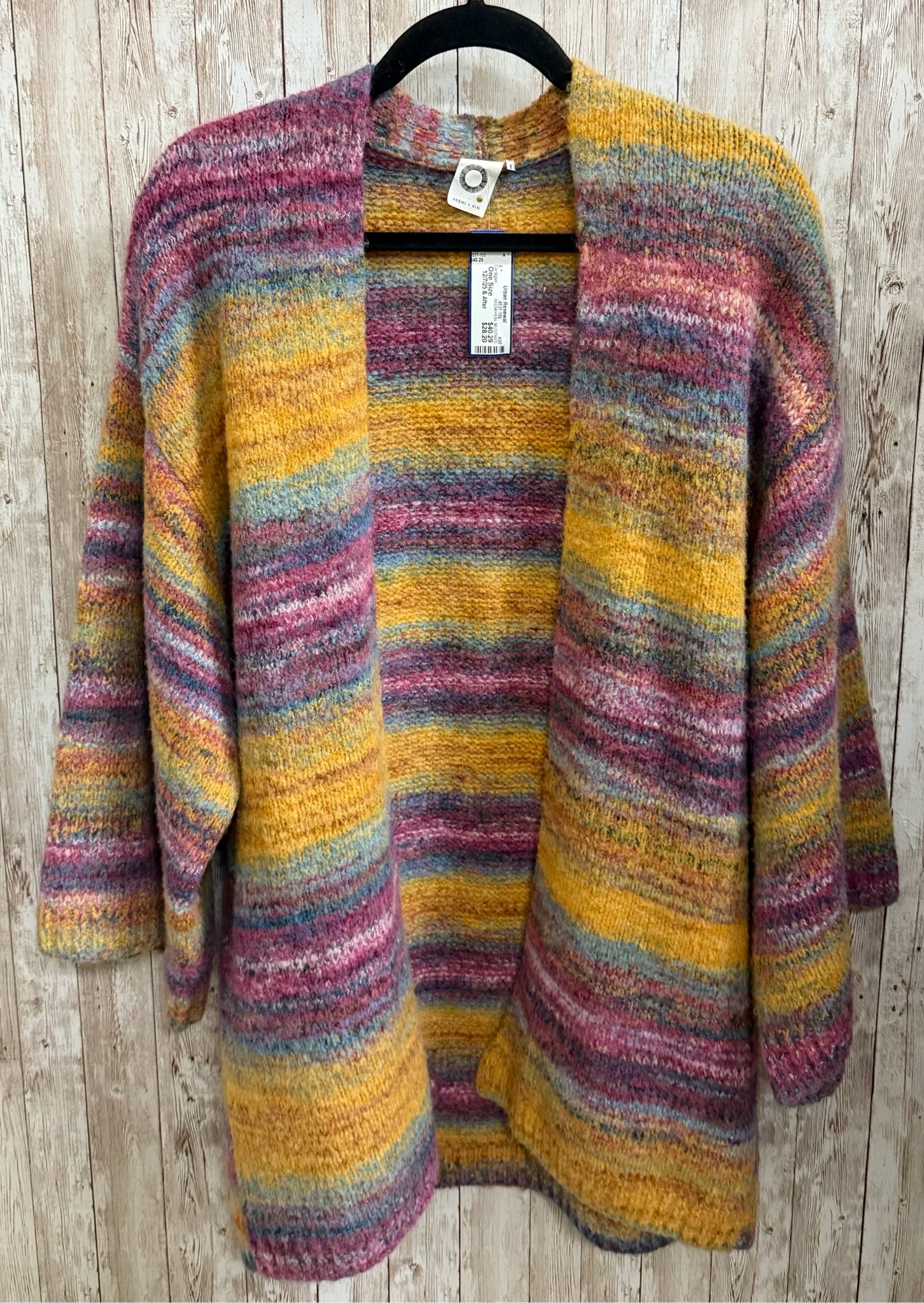 AKEMI+KIN Size One Size MUSTARD MULTI Cardigan
