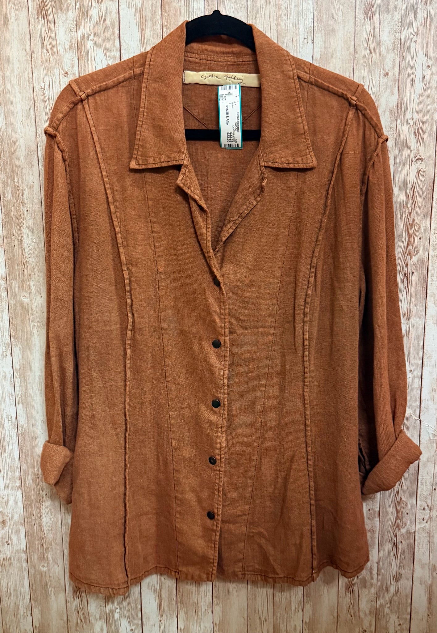 Size L CYNTHIA ASHBY Brown Jacket