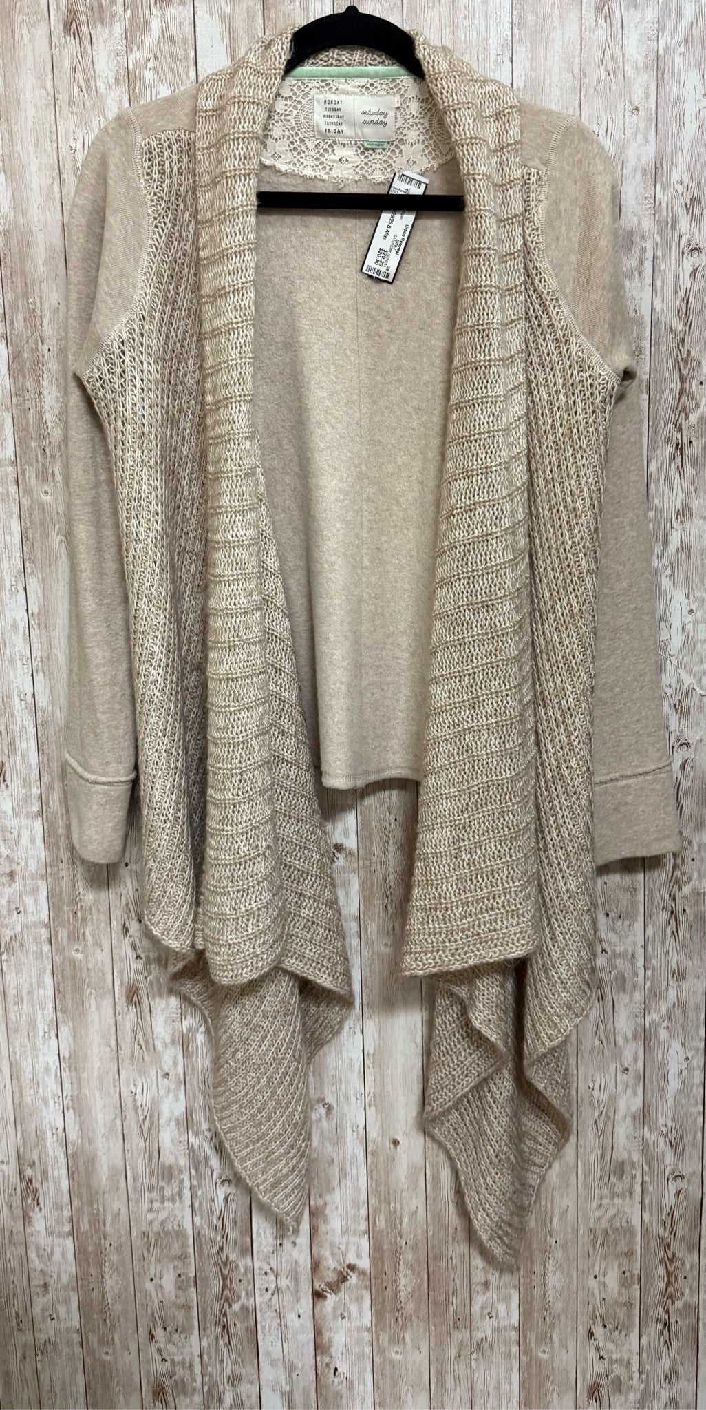 SATURDAY SUNDAY Size S Beige Cardigan