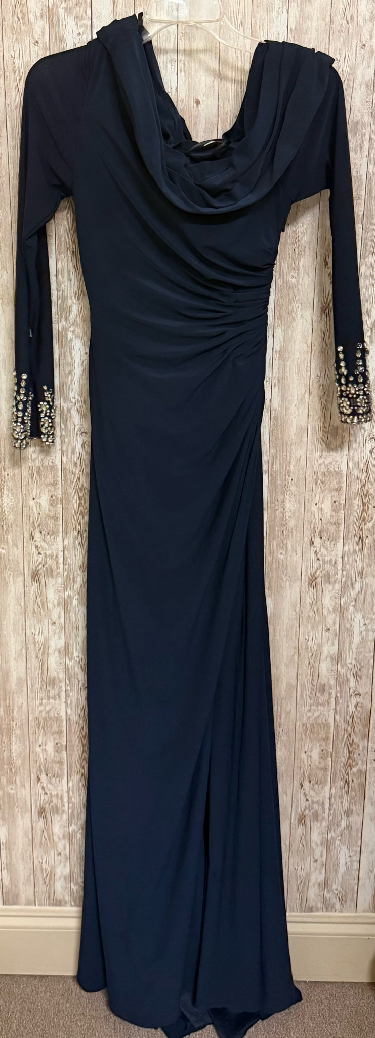 MAC DUGGAL Size 2 Navy Dress