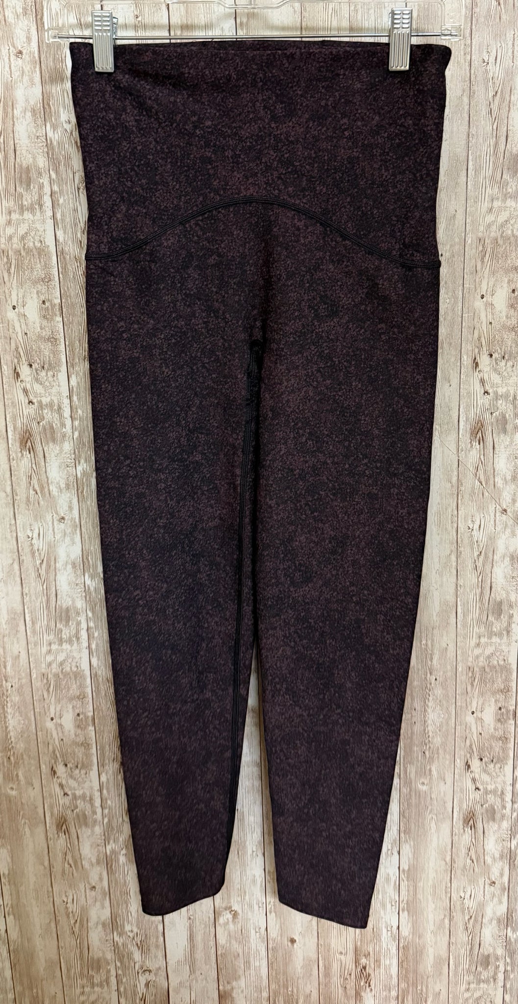 SPANX Size M BURGUNDY AND BLACK Leggings
