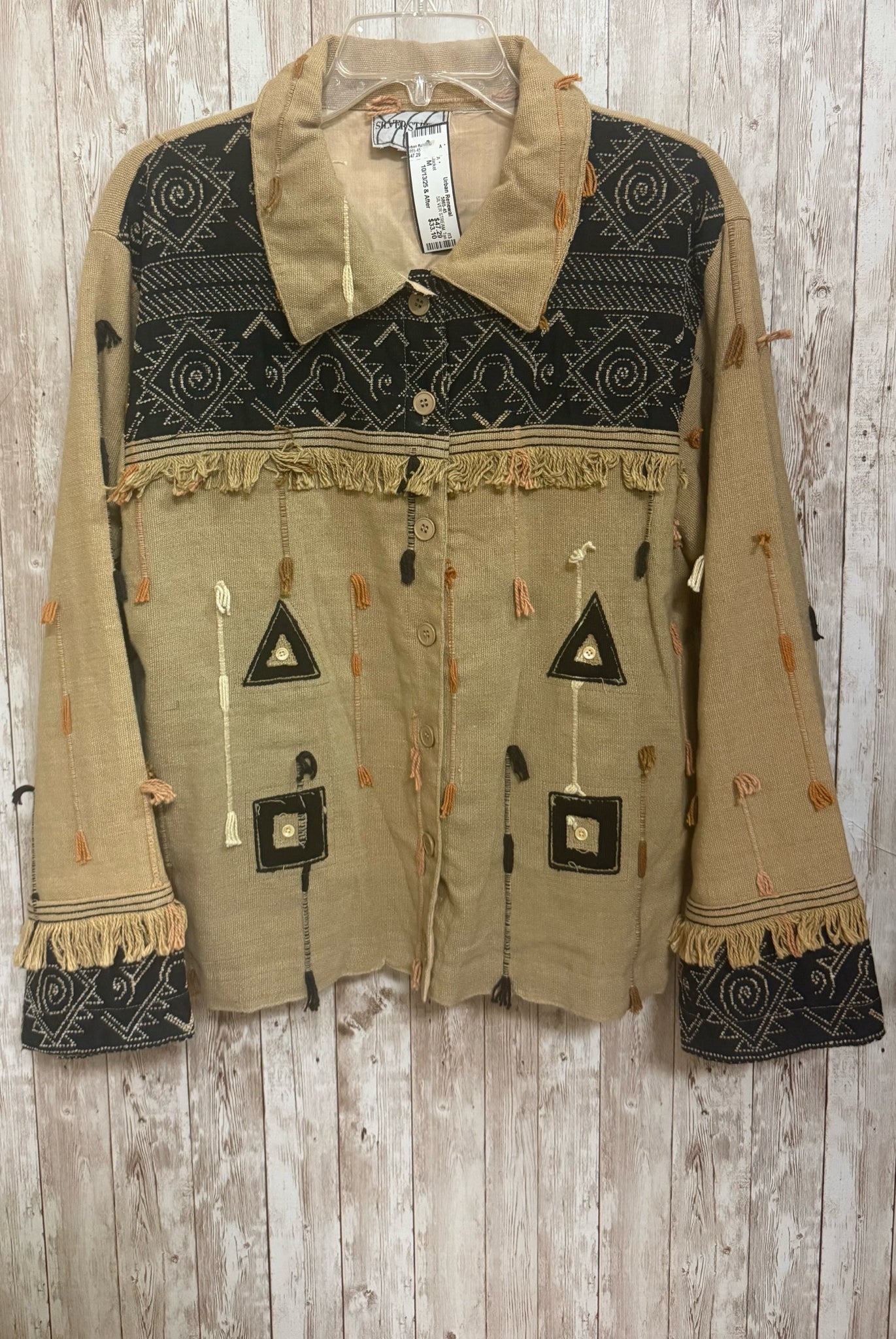 Size M SILVER STREAM Tan Jacket