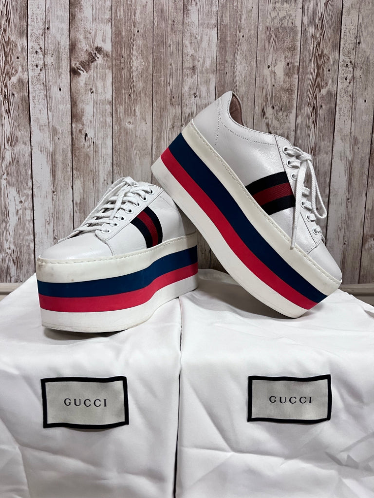 GUCCI 6 White Print SHOES