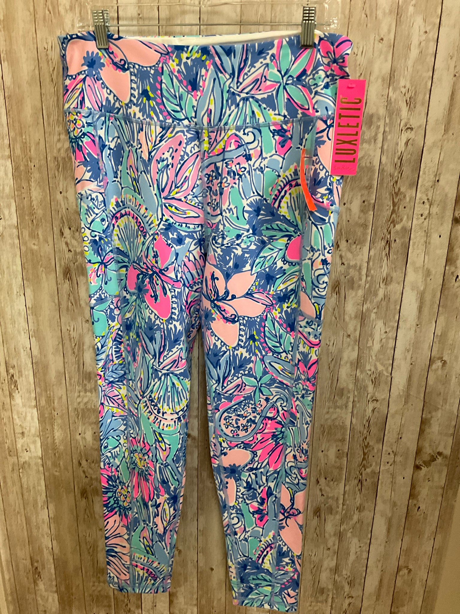 Size XL LILLY PULITZER Blue Print Leggings