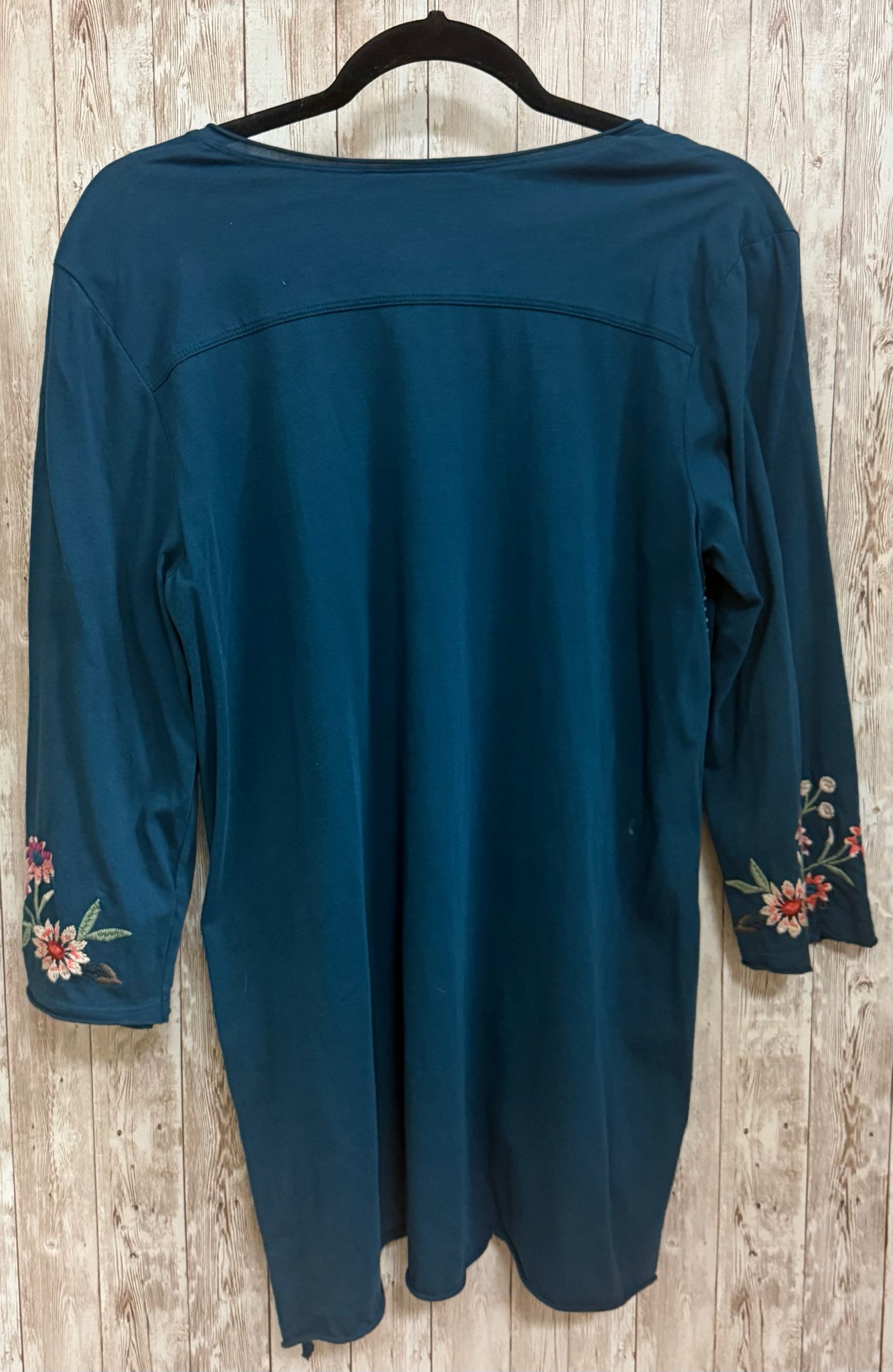 Size M JOHNNY WAS Teal Print Top