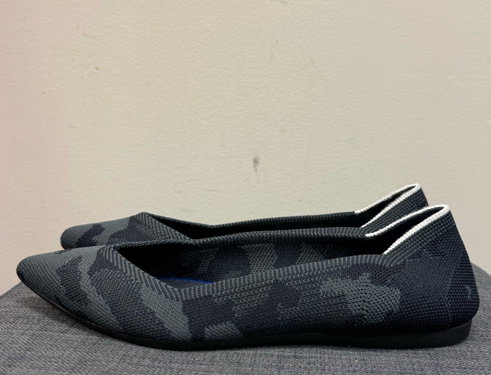 7.5 ROTHY'S GREY CAMO SHOES