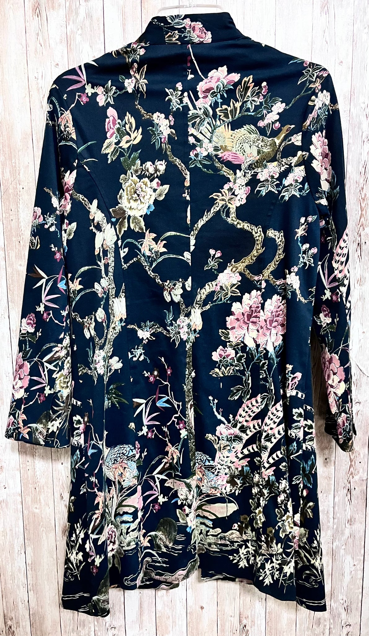 Size S PAPILLON Navy Print Jacket