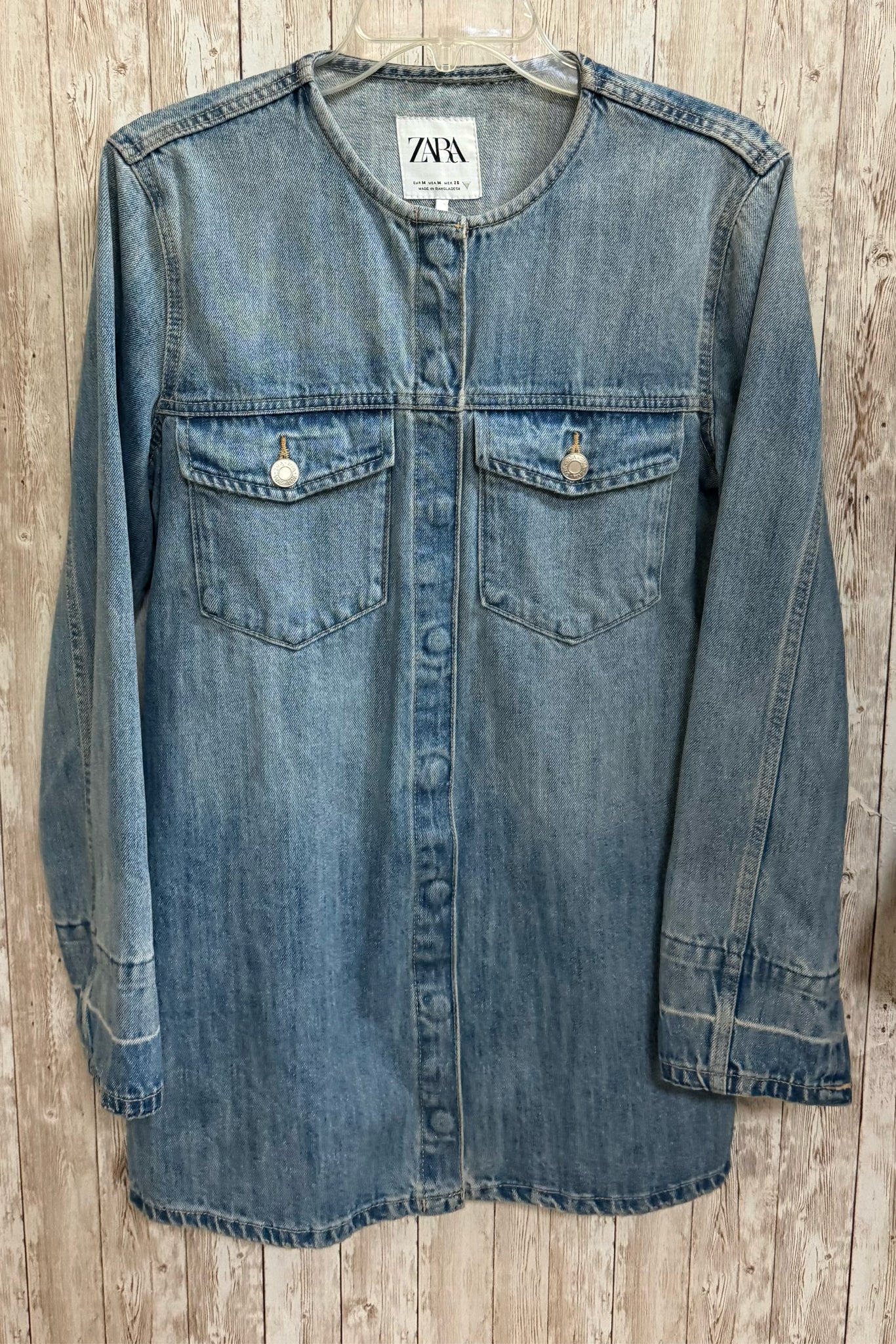ZARA Size M BLUE DENIM Jacket