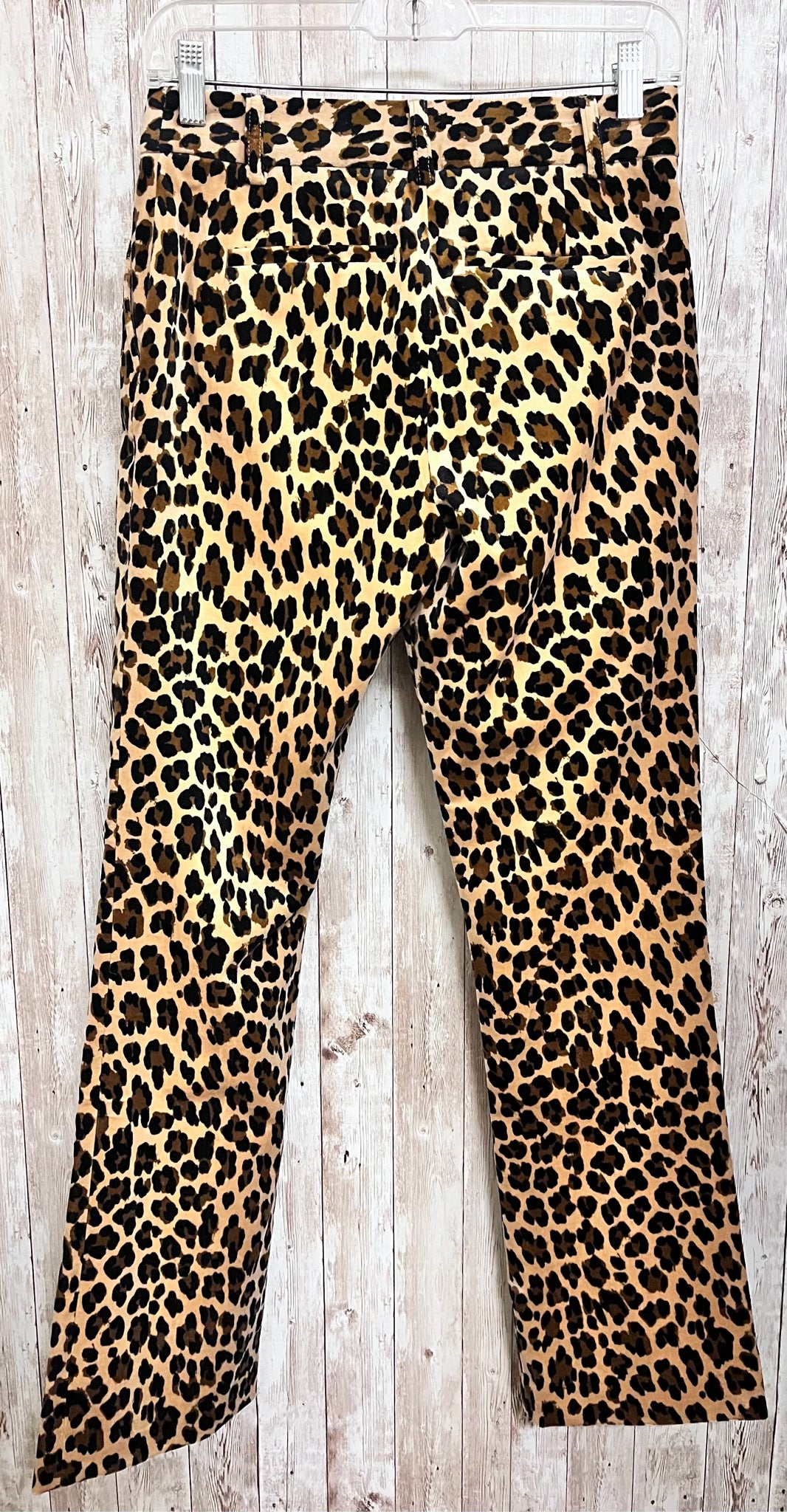 FRAME Size 0 BLACK AND TAN Pants