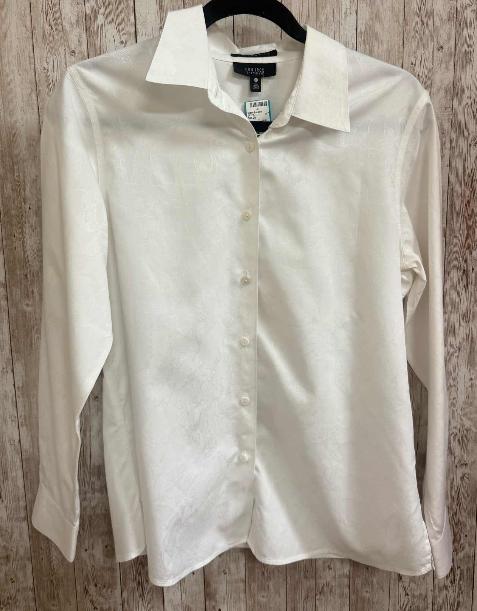 Size 8 FOXCROFT White Blouse
