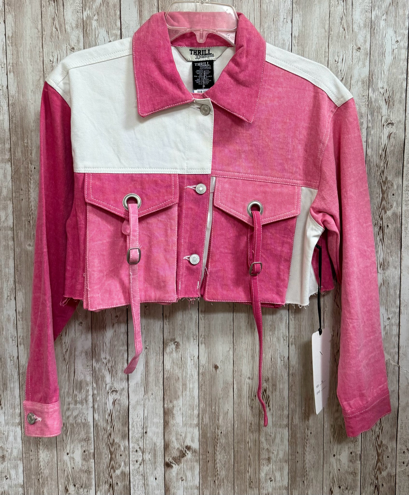 Size M THRILL PINK DENIM Jacket