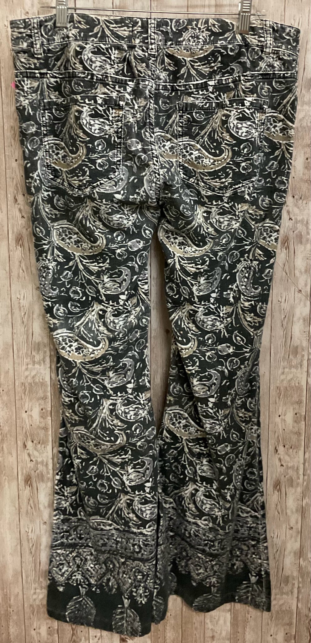 Size 12 FREE PEOPLE grey print Pants