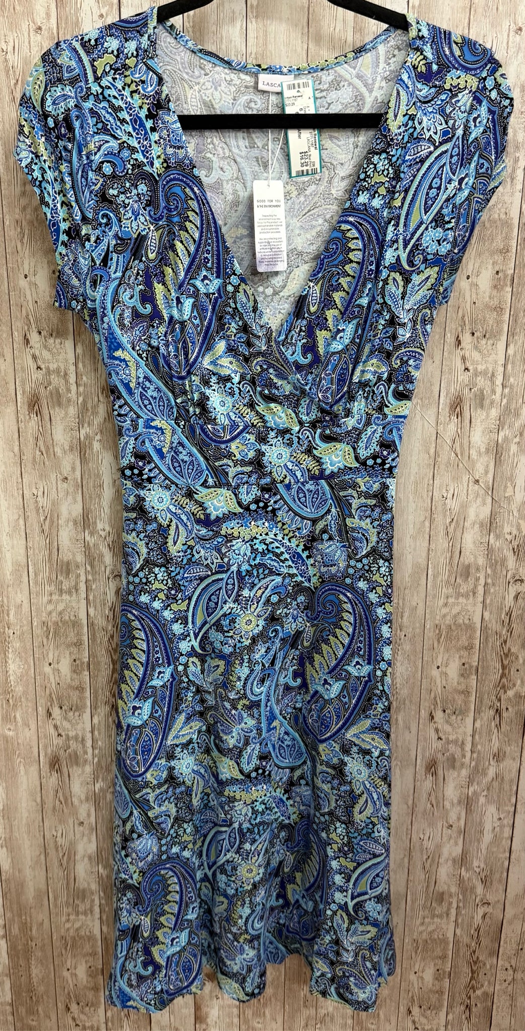 Size 6 LASCANA Blue Print Dress