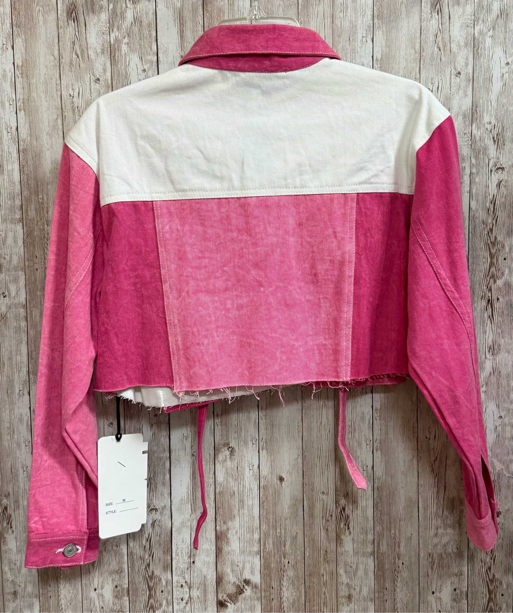Size M THRILL PINK DENIM Jacket
