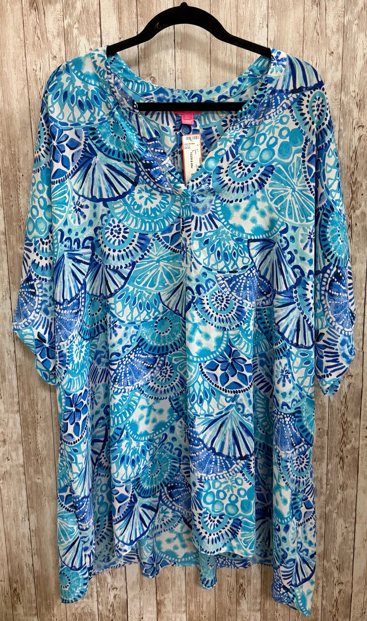 Size L LILLY PULITZER Blue Print Dress