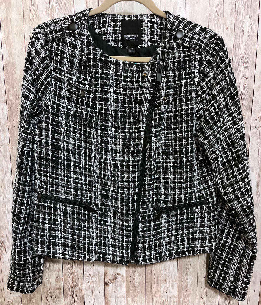 Size M SIMPLY VERA BLACK AND WHITE Jacket