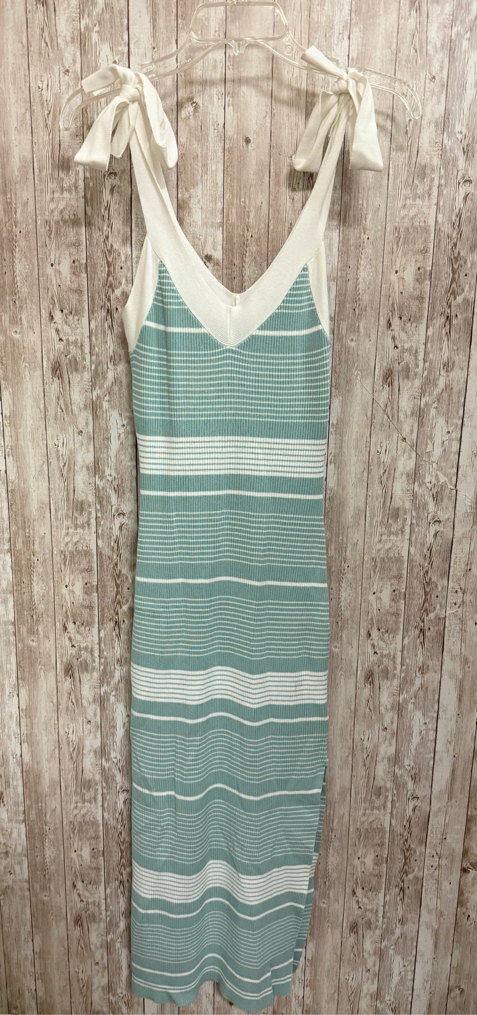 MABLE Size S GREEN AND WHITE STRIPE Dress