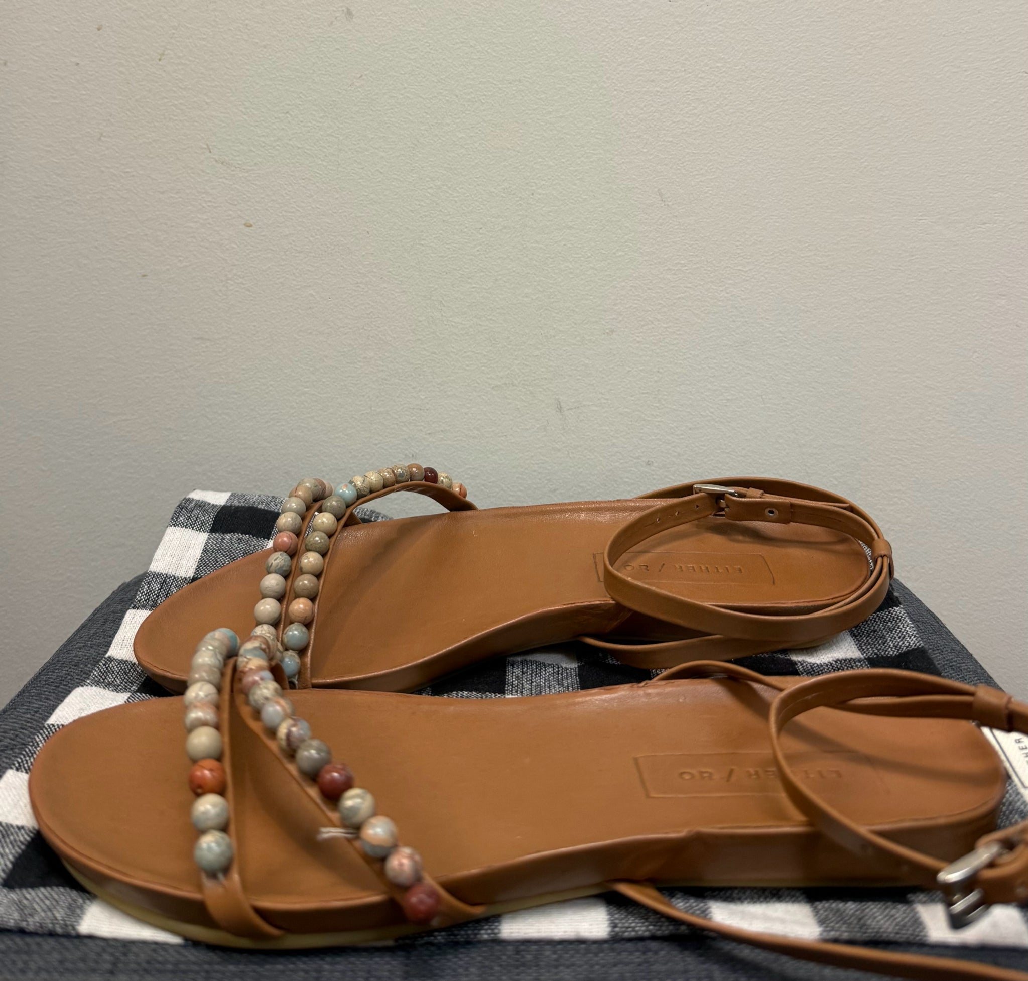 9 EITHER/OR Brown Sandals