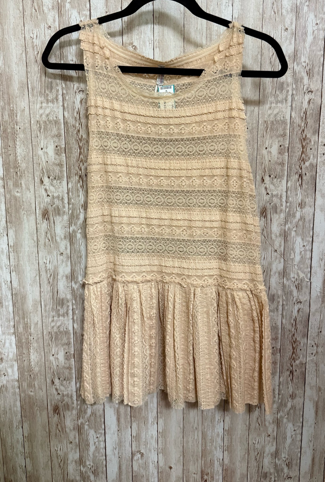 FREE PEOPLE Size M Beige Top