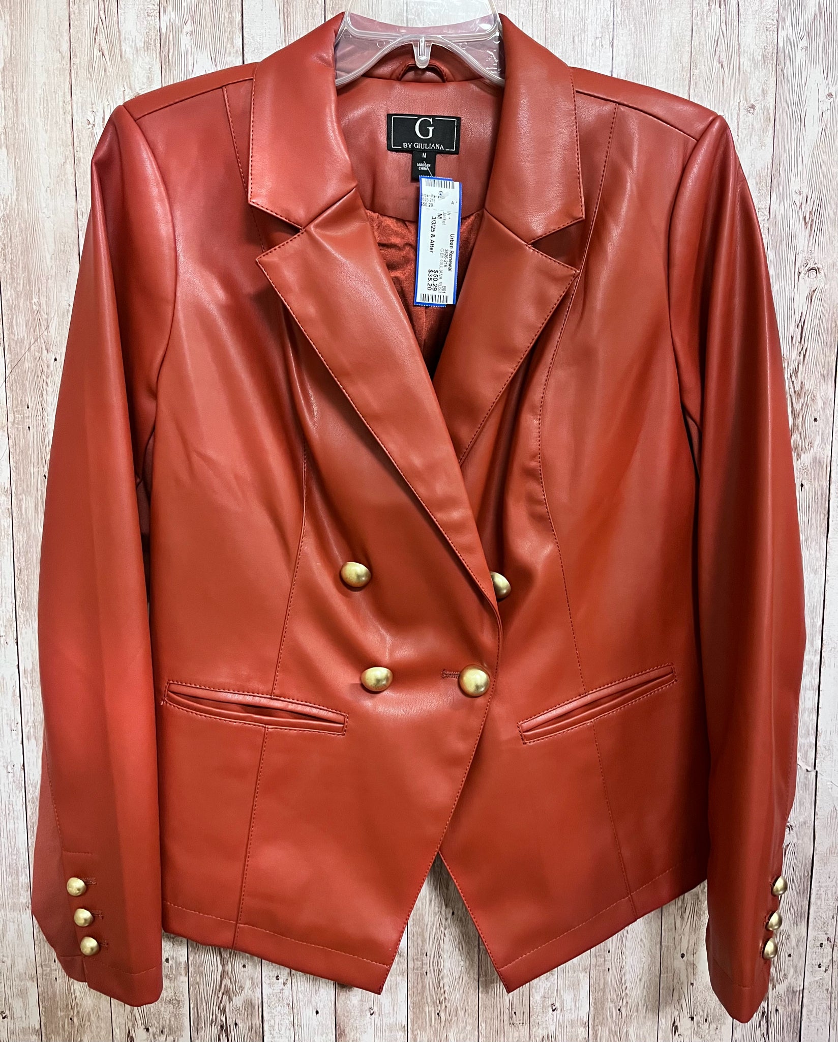 Size M G BY GIULIANA RUST Jacket