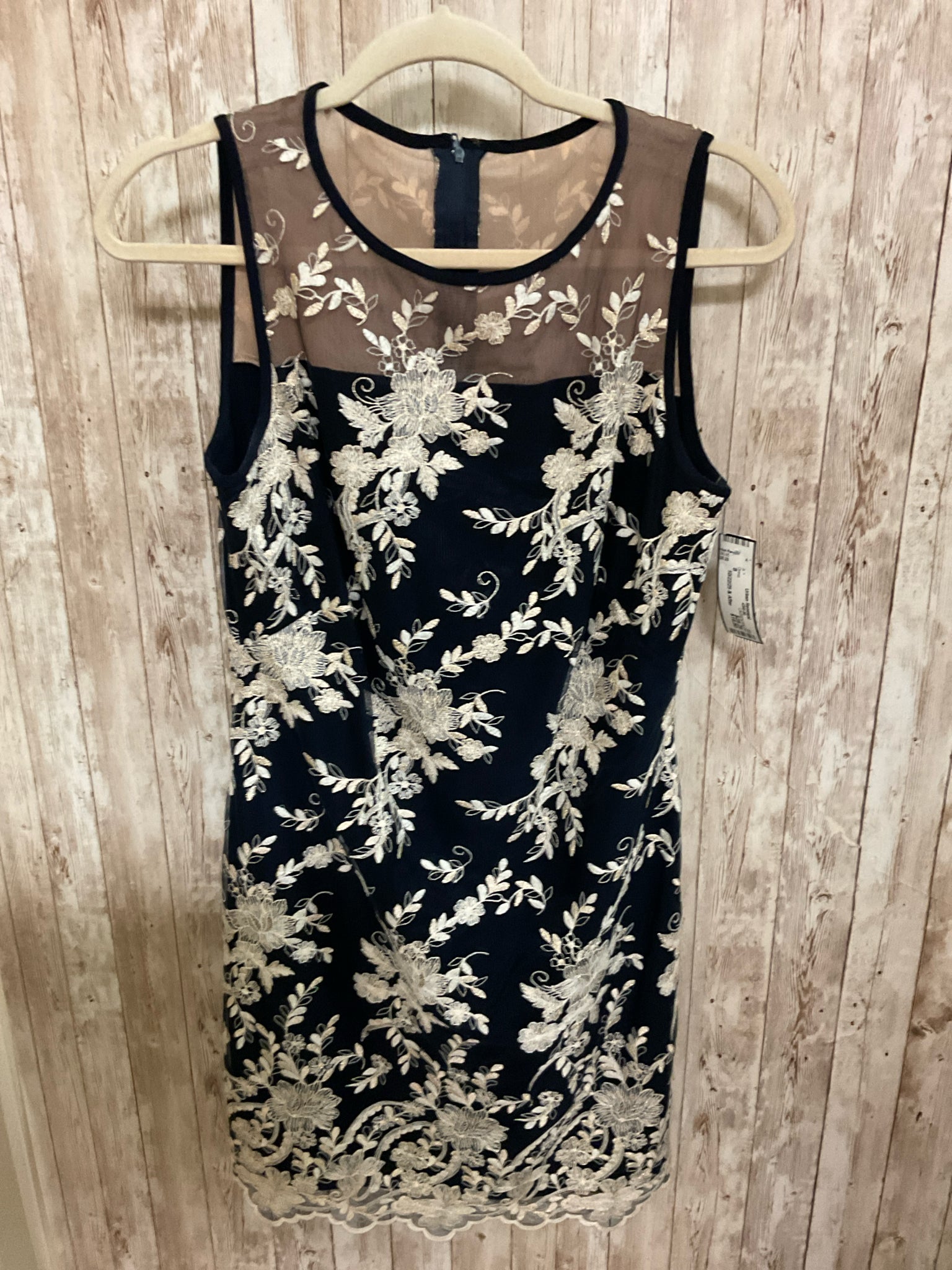 Size 8 LAUREN RALPH LAUREN BLACK AND BEIGE Dress