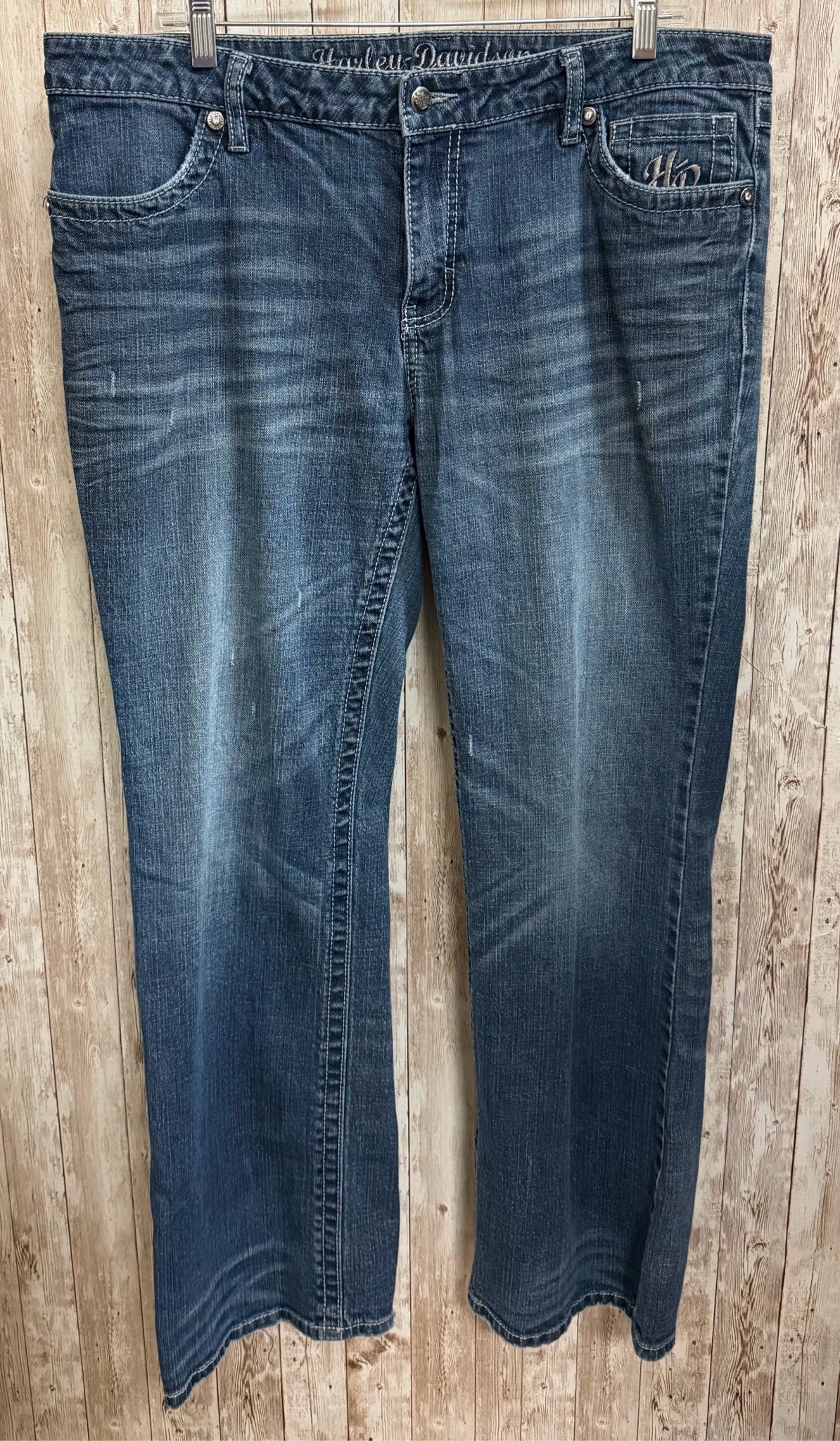 Size 14 HARLEY DAVIDSON BLUE DENIM Jeans