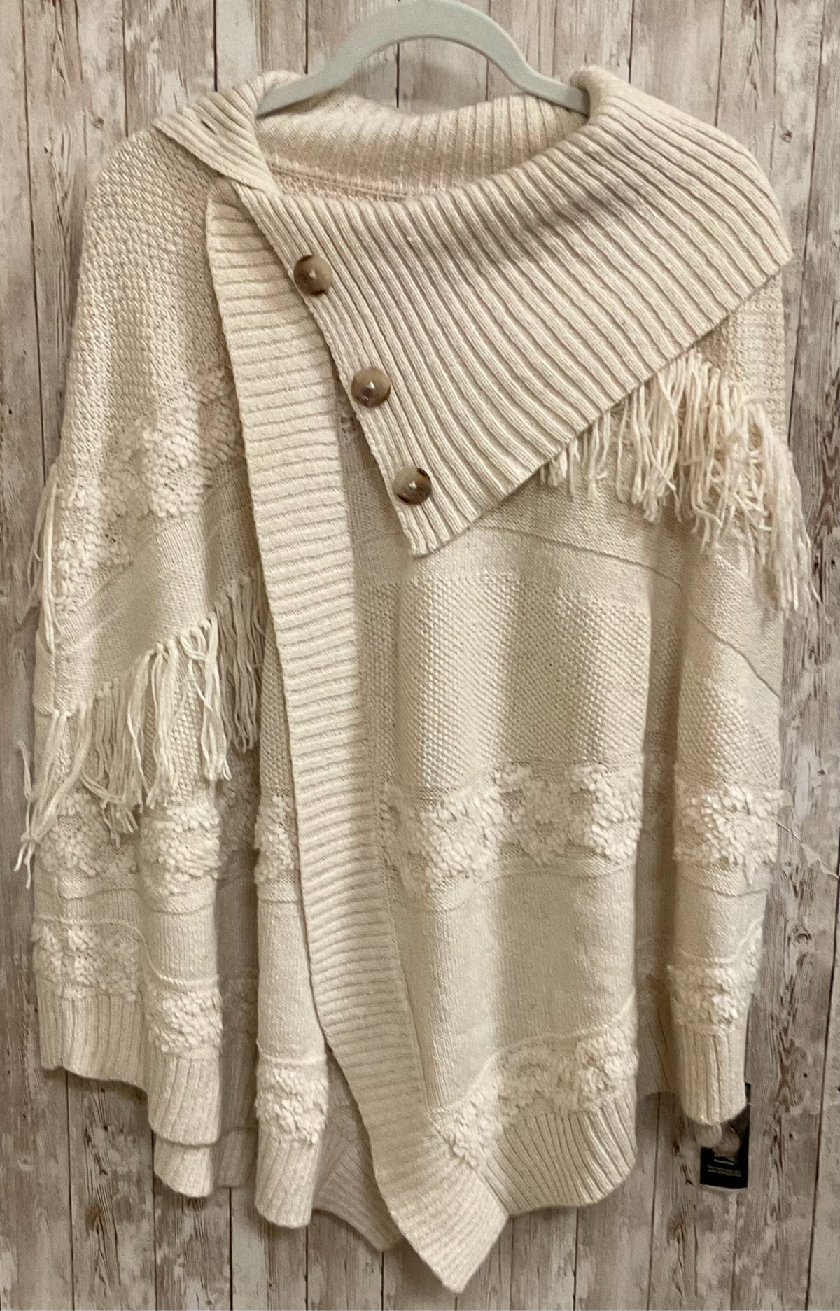 Size L/XL INC Beige Poncho