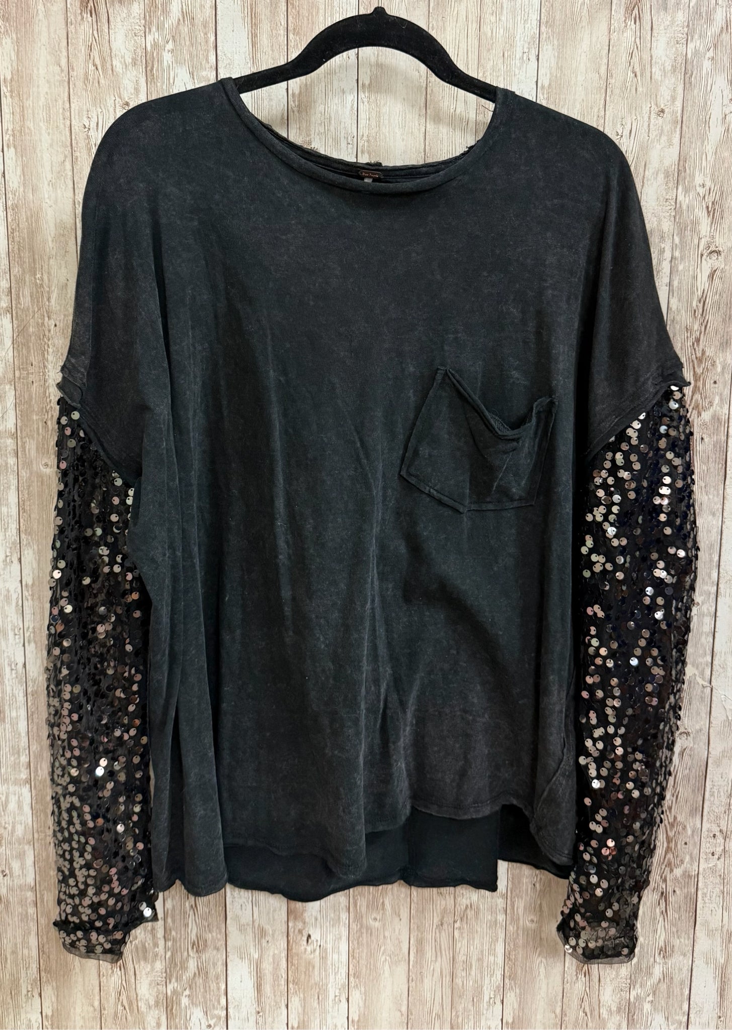 Size S FREE PEOPLE Charcoal Top