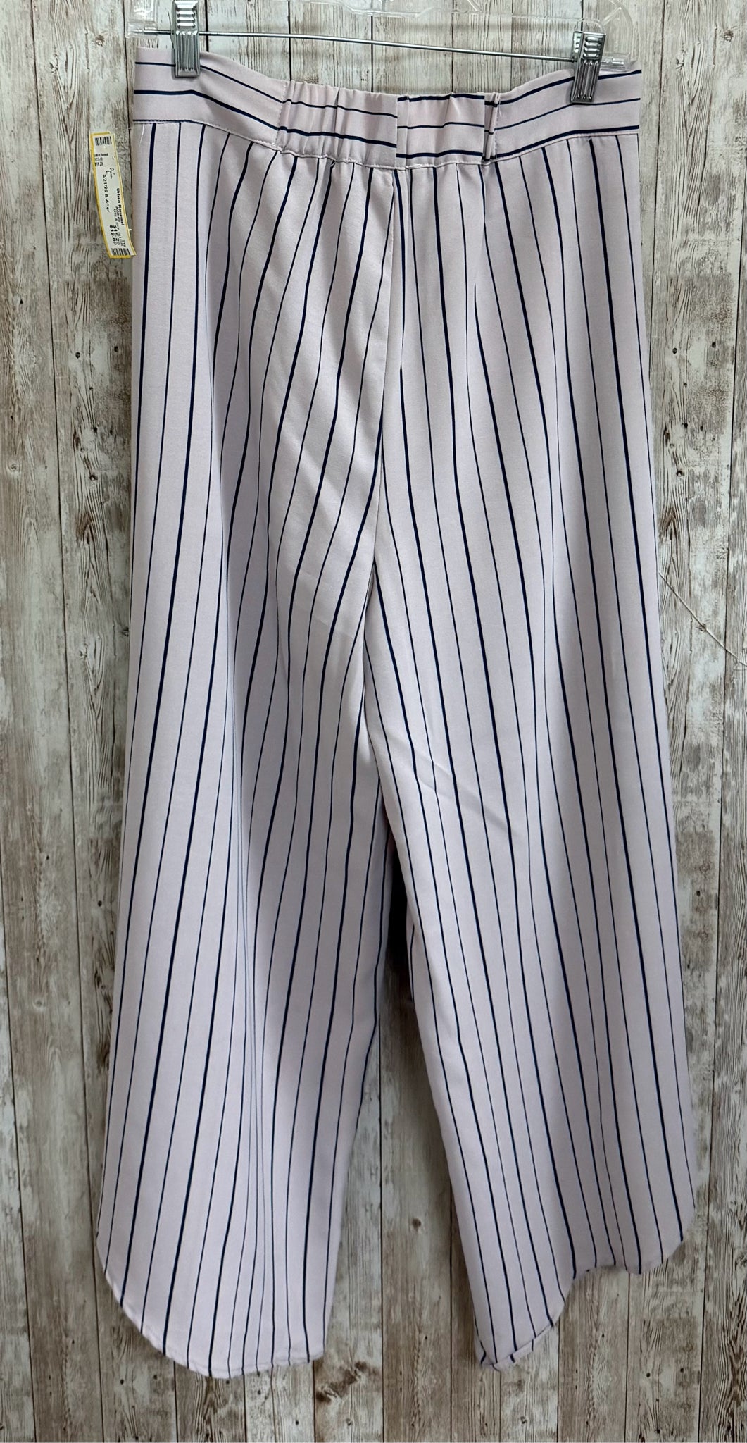 Size L SHE & SKY BLUSH AND BLUE STRIPE Pants