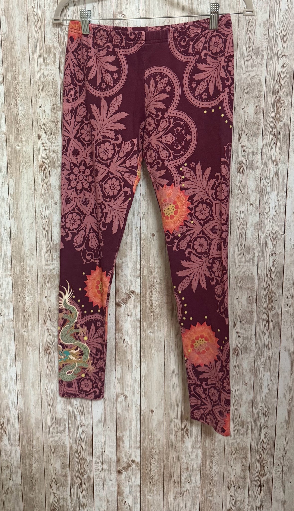 JOHNNY WAS Size S PURPLE FLORAL 2 PC PANT SET
