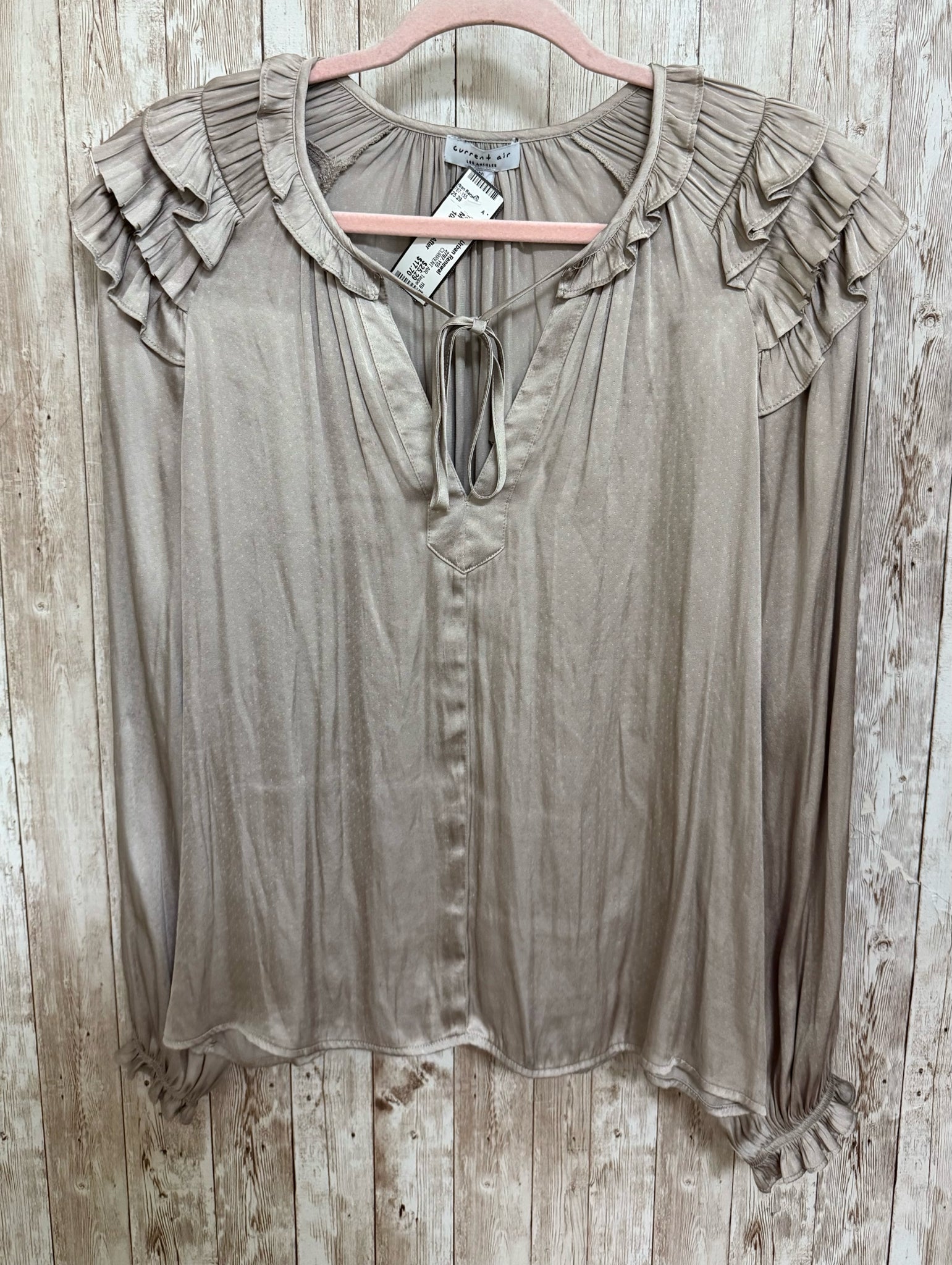 CURRENT AIR Size M Taupe Top