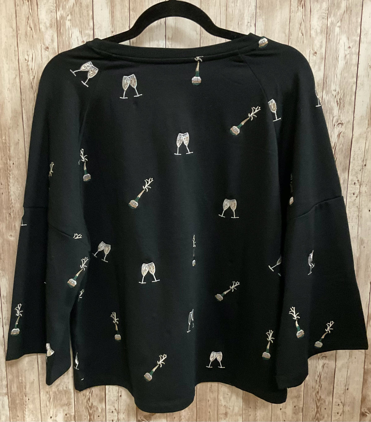LOVE + LUXE BLACK PAISLEY sweatshirt