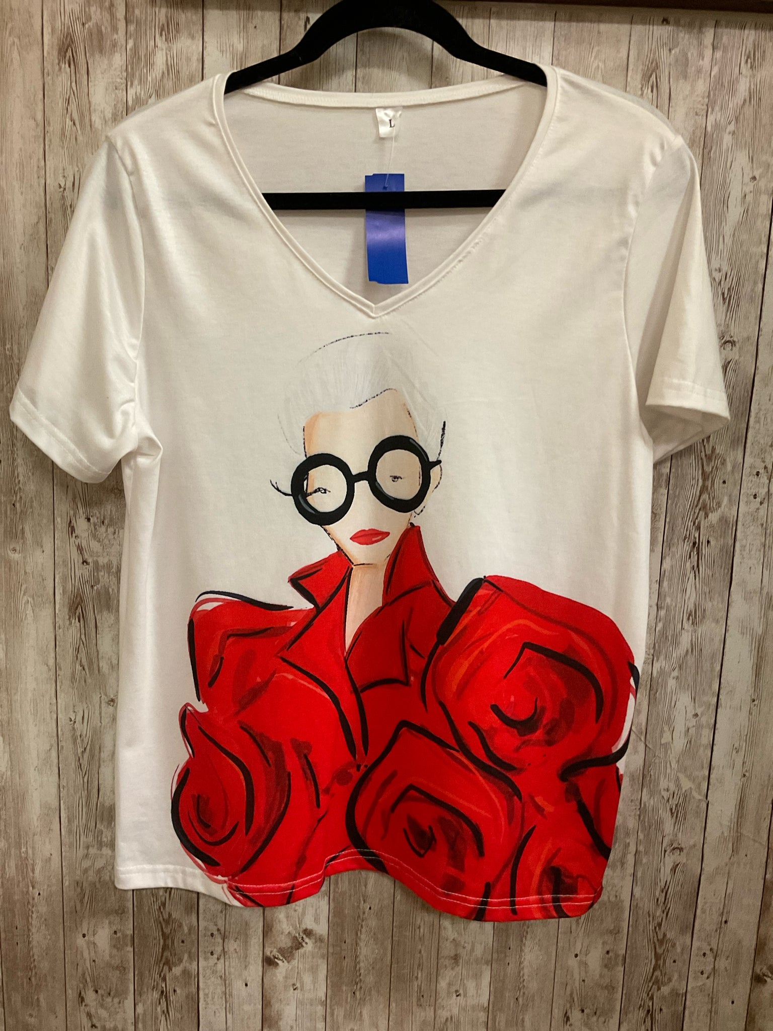 Size L NO DESIGN White Top