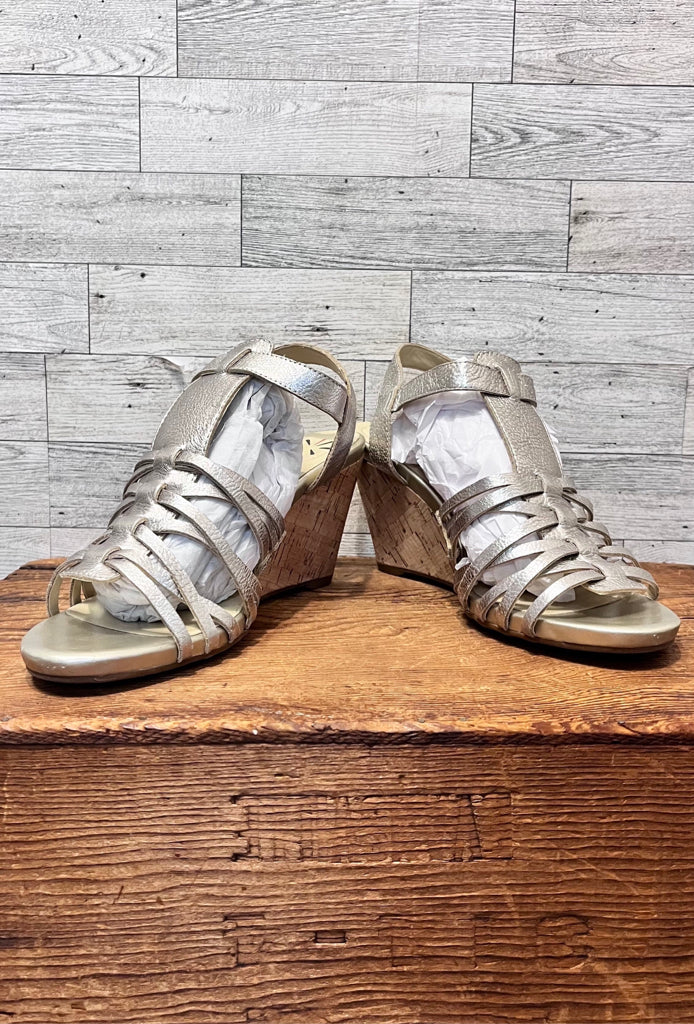 ISAAC MIZRAH LIVE 8.5 Silver SHOES