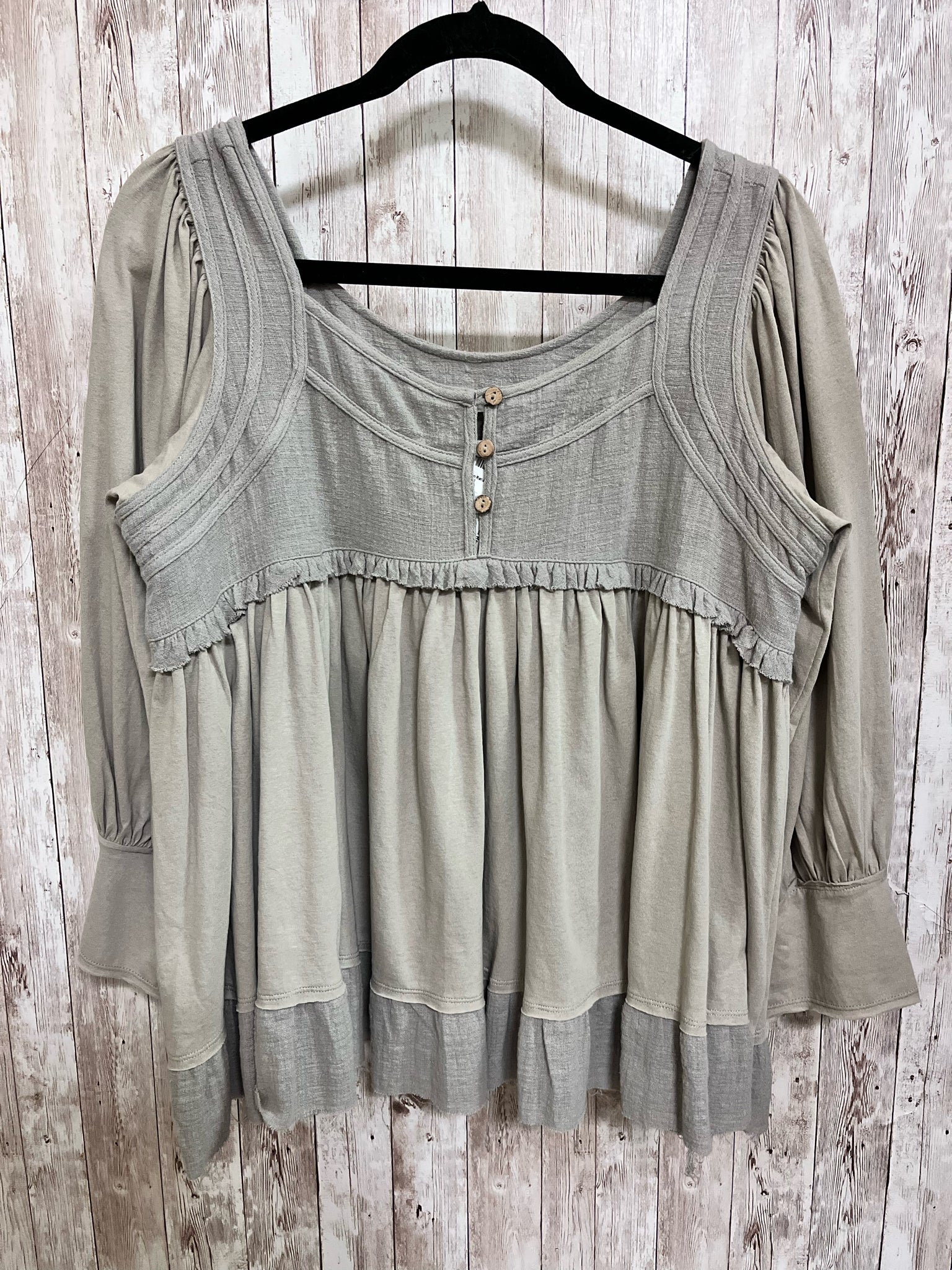 Size M EASEL Khaki Top